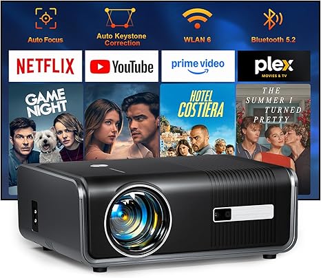 AuKing Projector with Bluetooth